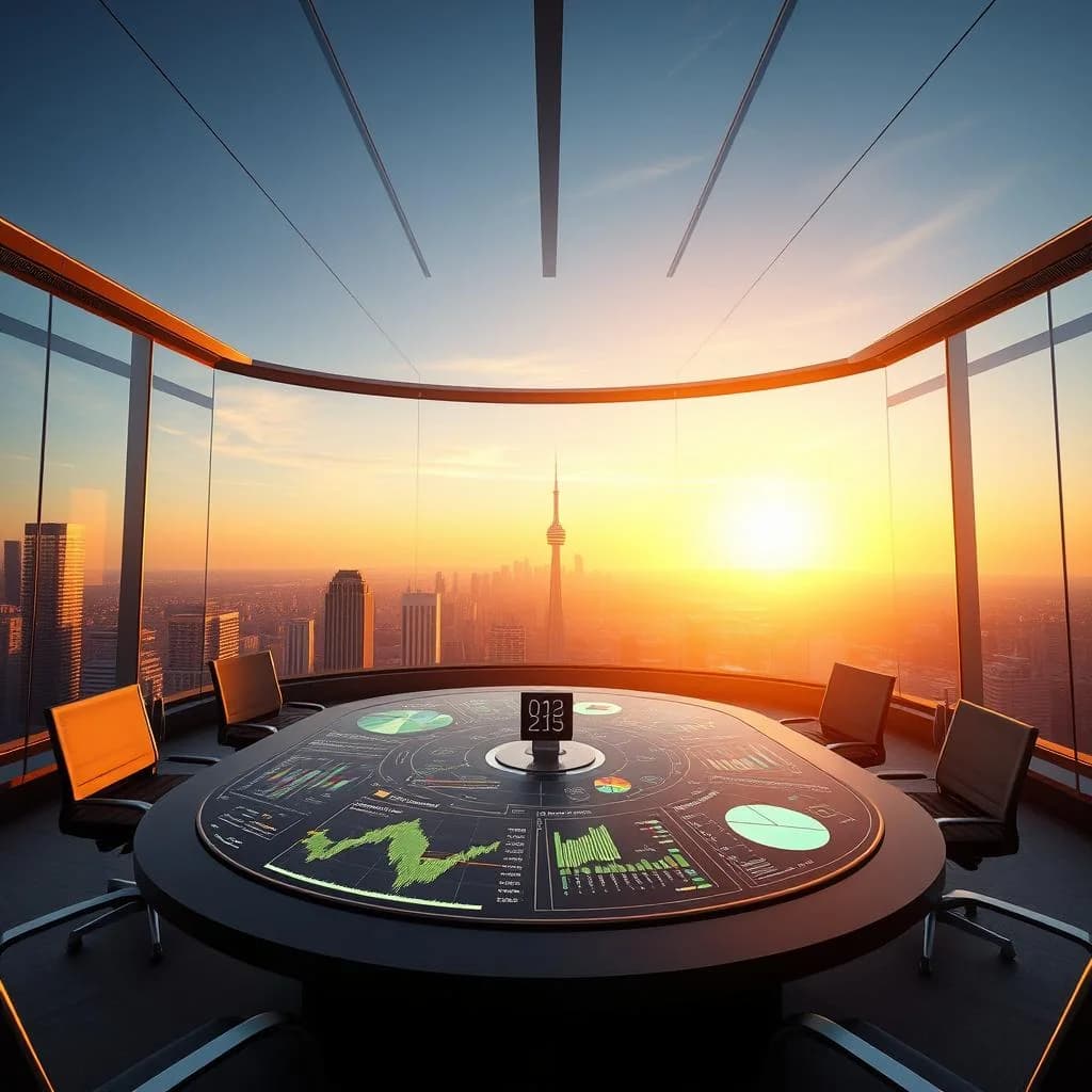 Dubai Skyline at Golden Hour